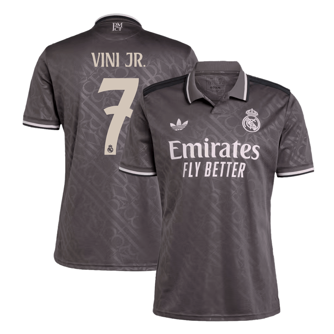 VINI JR. #7 Third Away Football Shirt Real Madrid 2024/25