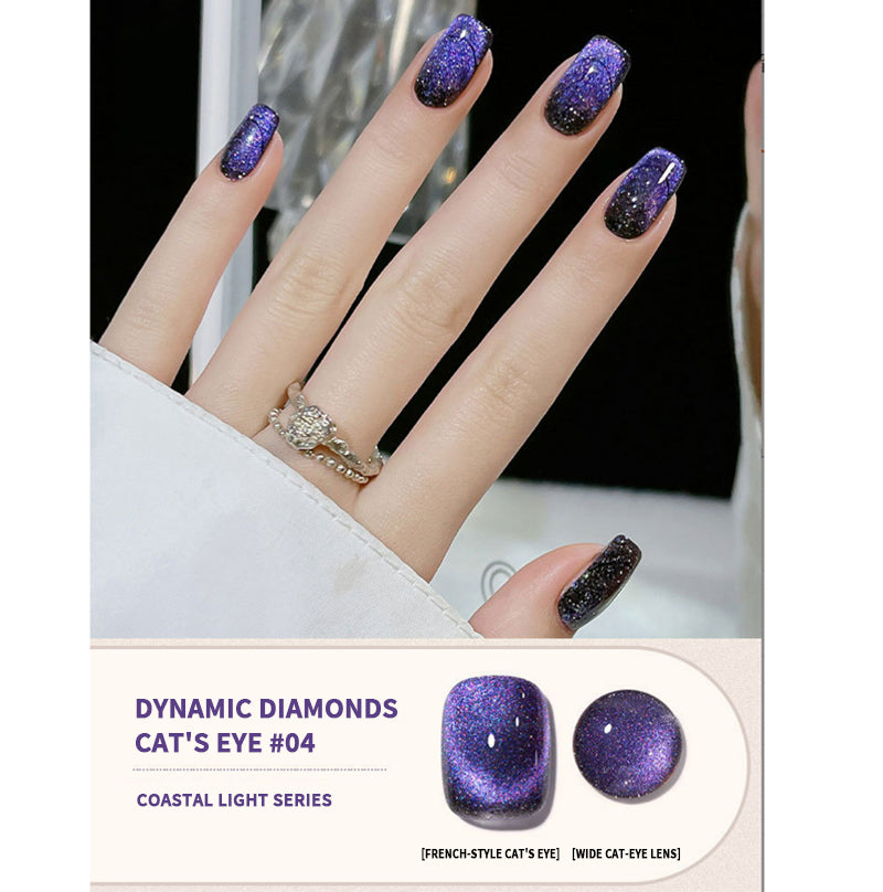🎅2024 Christmas Promos🔥Cat Eye Nail Polish Glitter Design Coastal Light Series