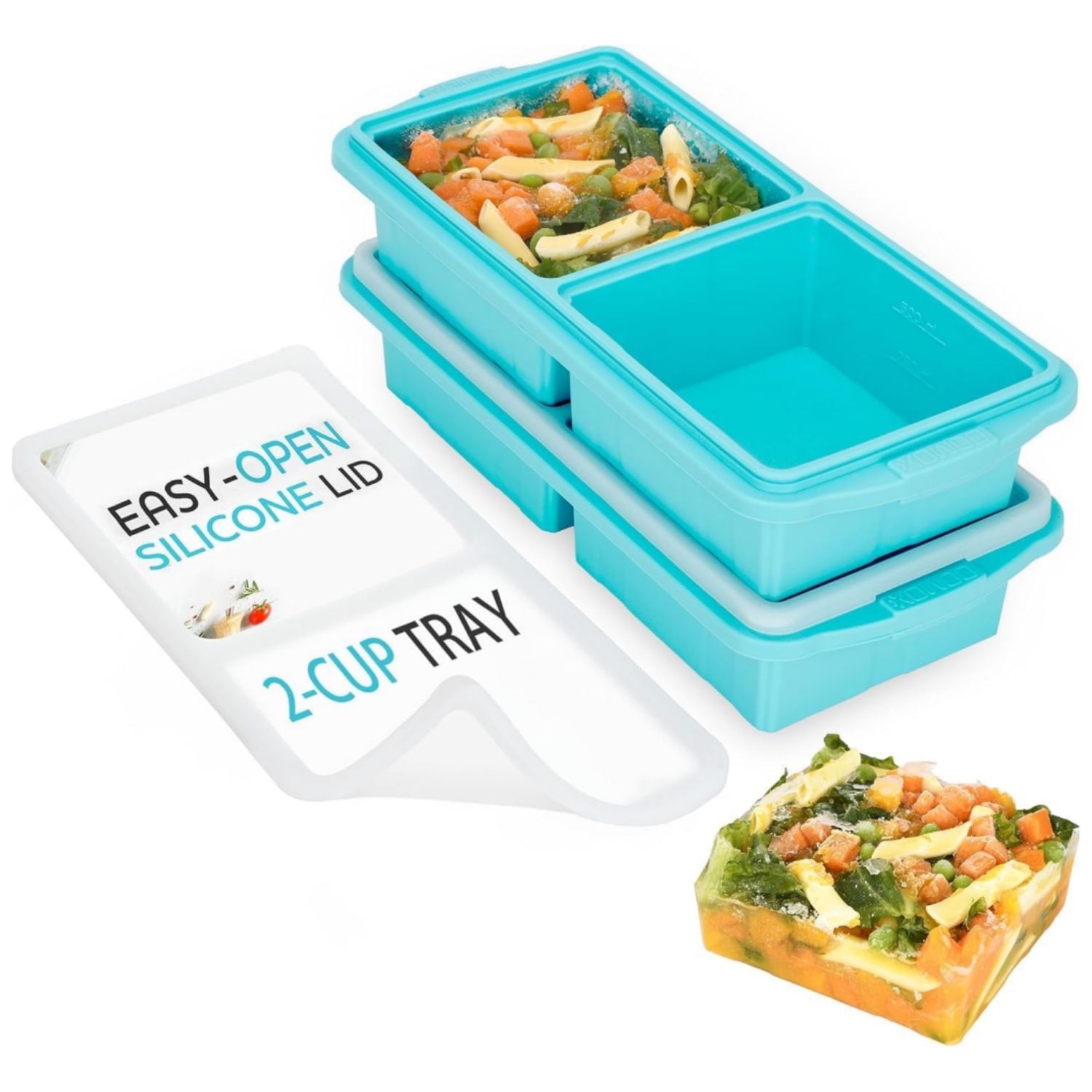 Silicone Freezer Molds For Freezing Broth