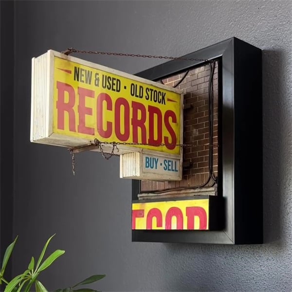 🔥Last Day 49% OFF💽Record Store Retro Wall Light - Record Collector Gift✨