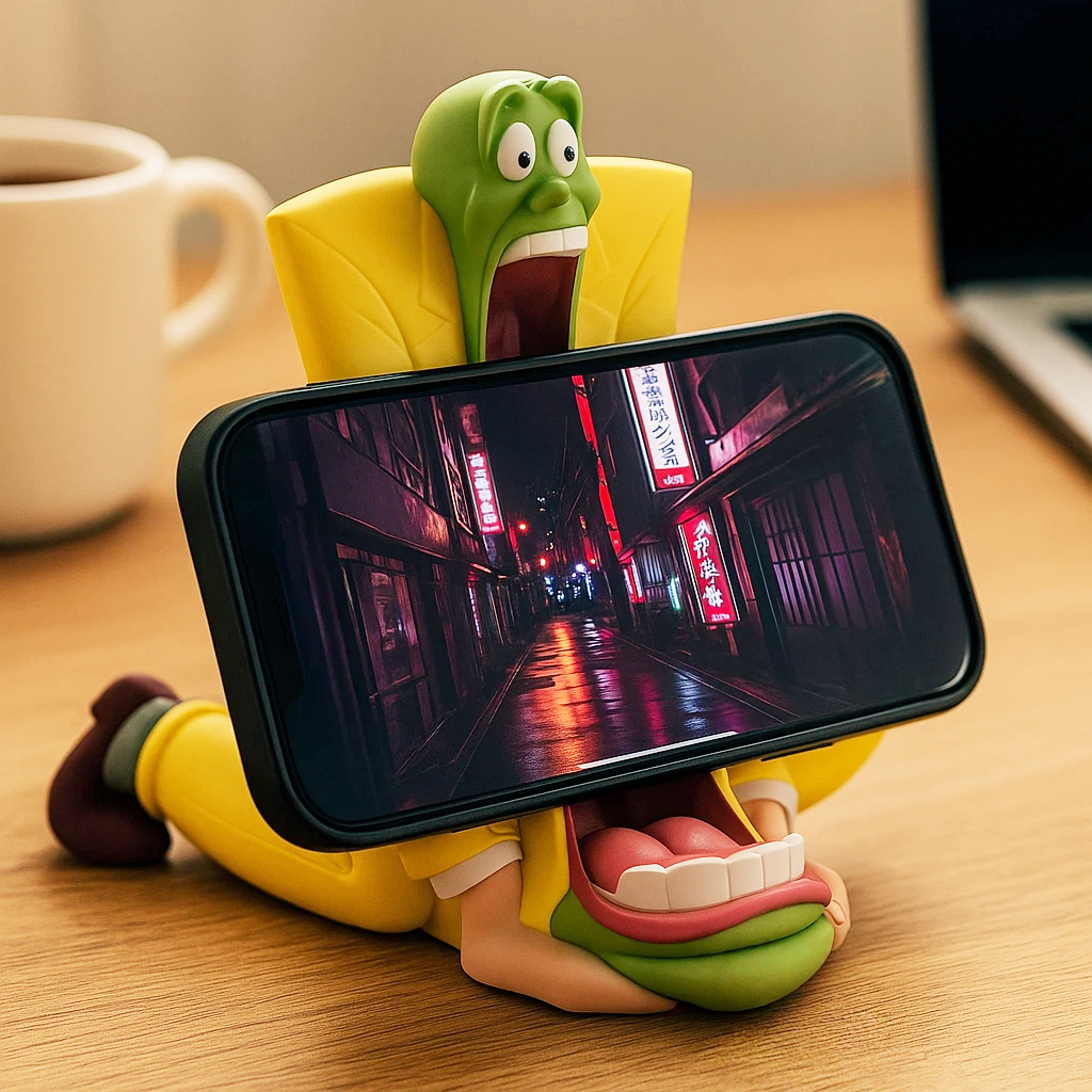 Long-tongue tray mobile phone stand