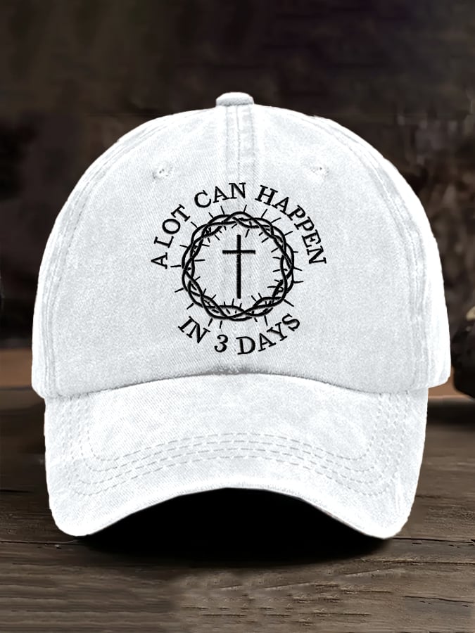 🔥Hot Sale Picks 🔥Unisex A Lot Can Happen In 3 Days Print Baseball Cap