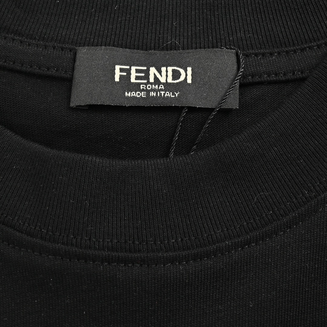 Fendi 24ss chest square FF print short sleeves