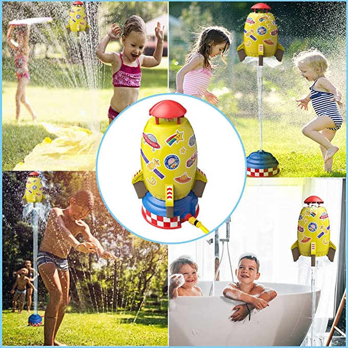 🔥Last Day Promotion-[SAVE 65% OFF]--2023 Summer Toy--Launch Water Rocket Outdoor Sprinkler Toy--BUY 2 GET FREE SHIPPING