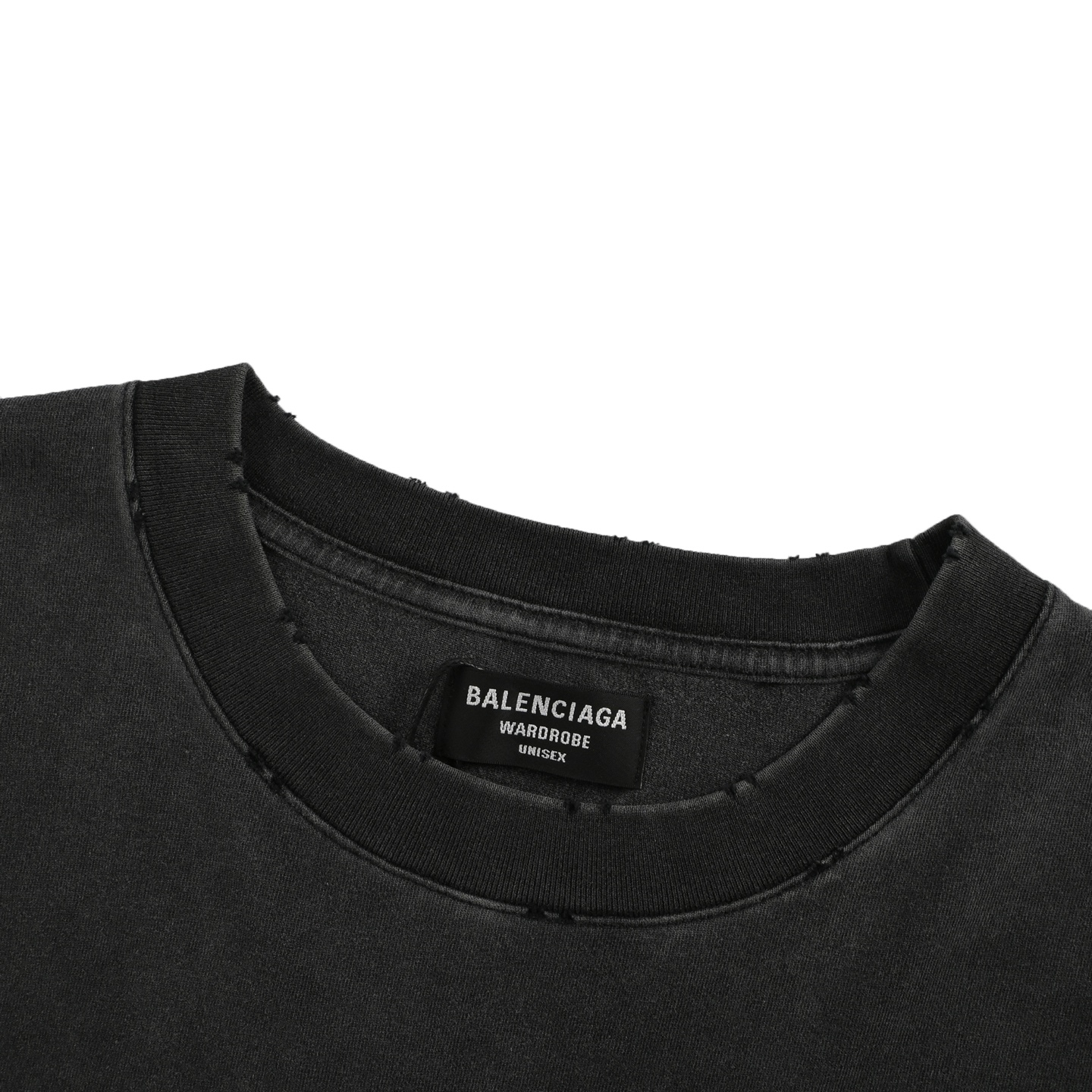 Balenciaga 25ss crown hot diamond fried salt hole short sleeve