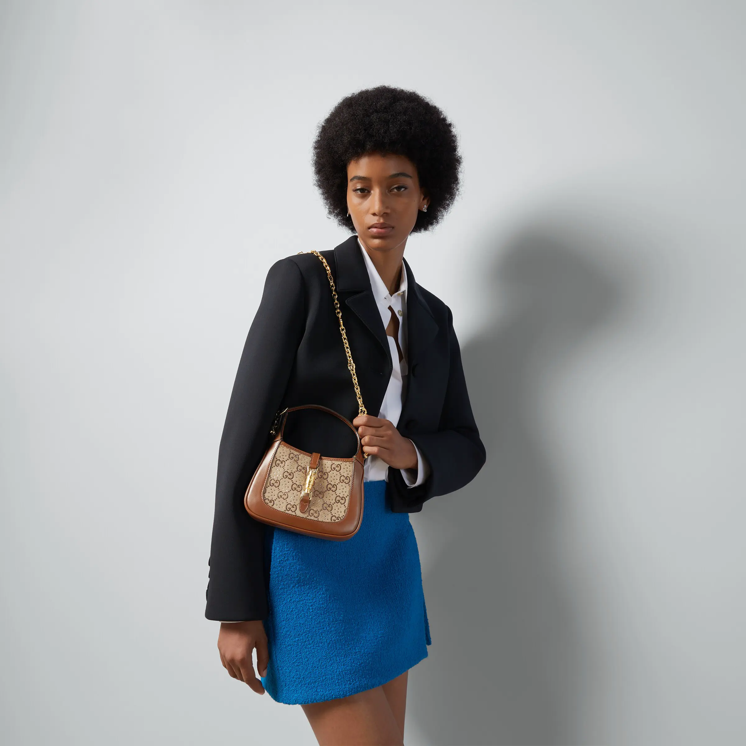 Gucci Jackie 1961 series crystal mini handbag