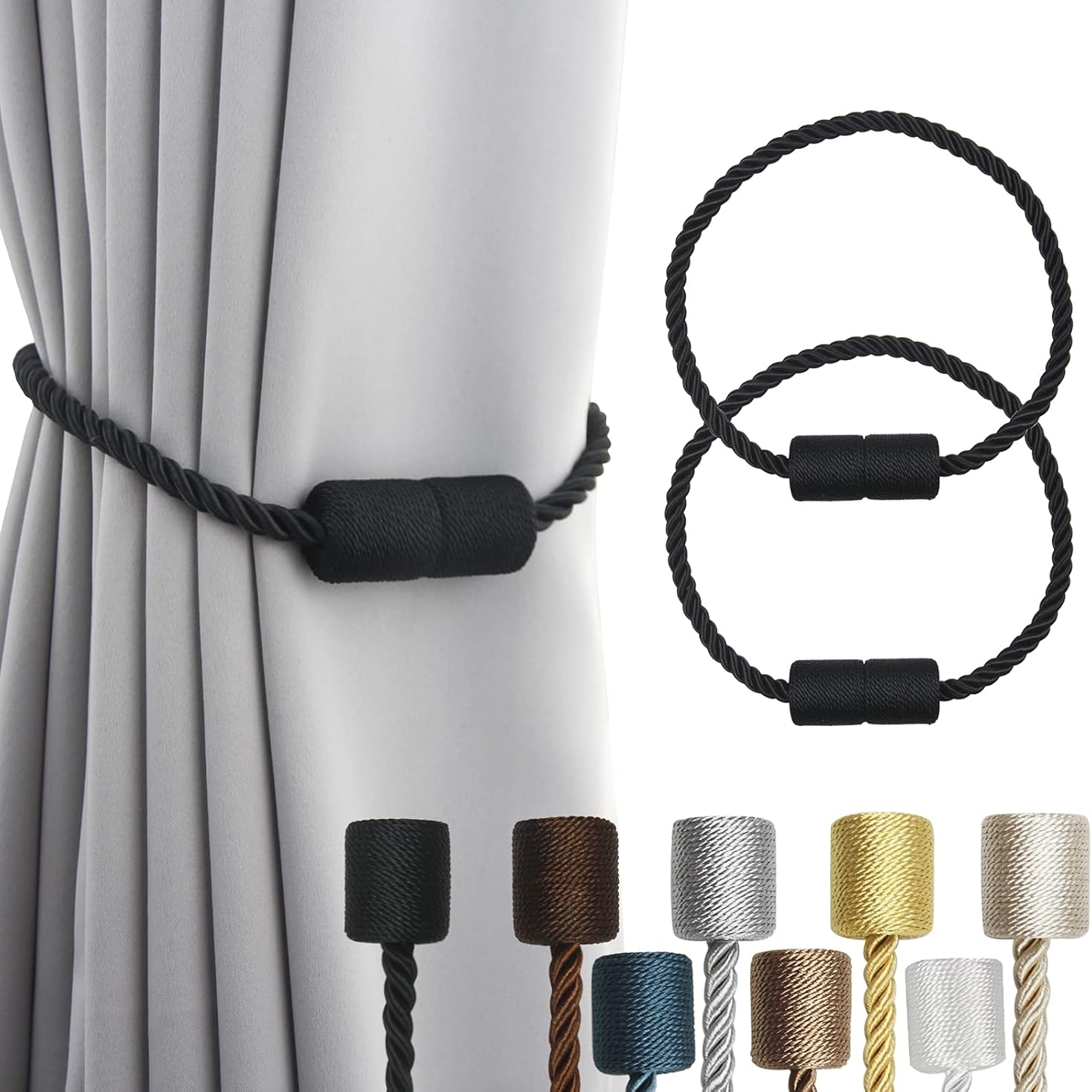 🔥On Sale🔥Strong Magnetic Curtain Tiebacks 2 Pack
