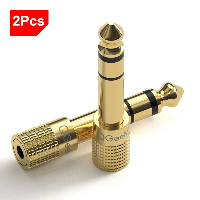 QGeeM 6.35mm to 3.5mm Earphone Audio Adapter
