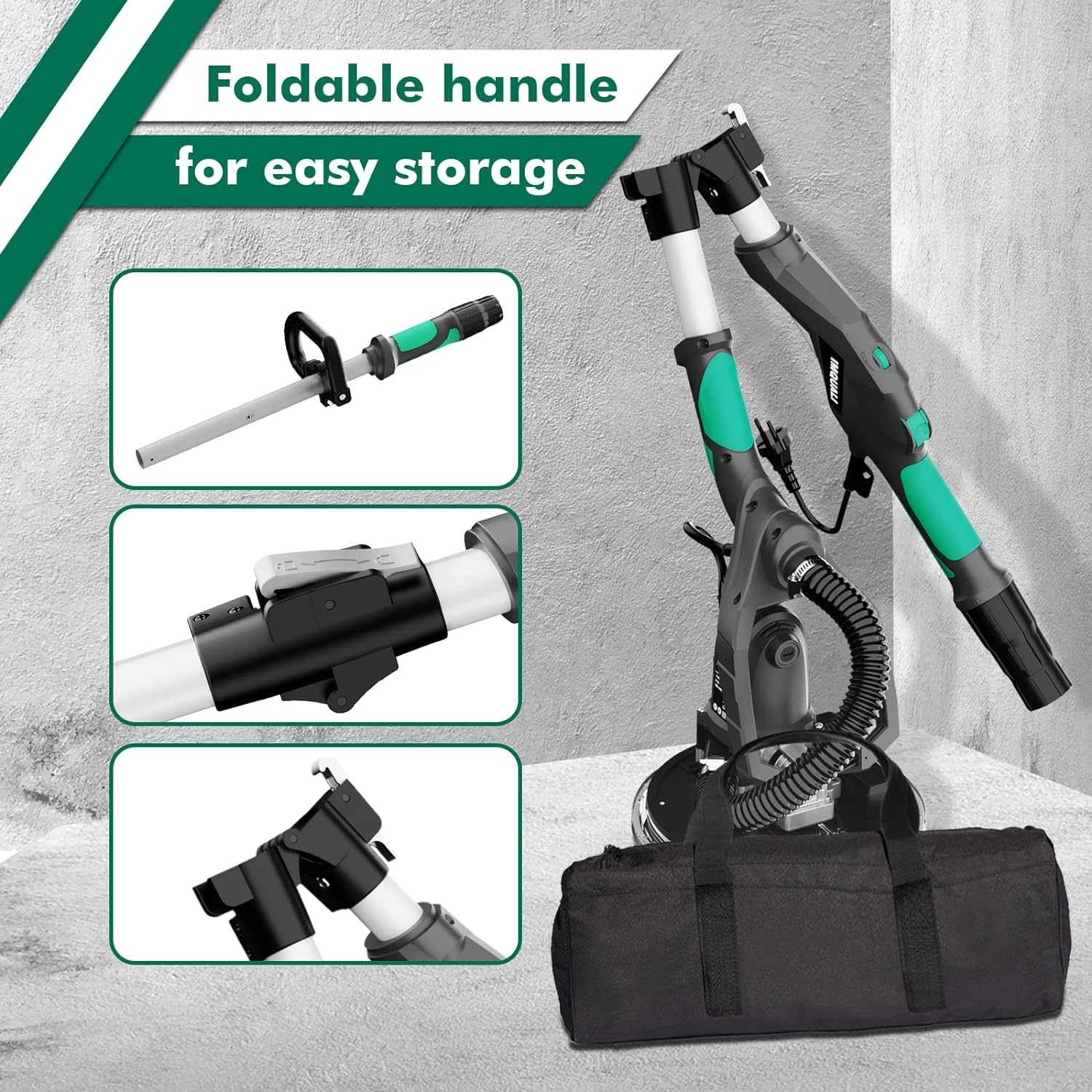 IMQUALI Electric Drywall Sander Variable Speed 600-2600 RPM