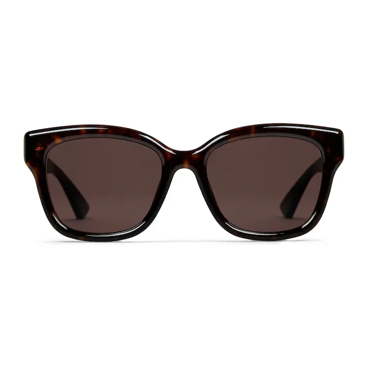 Gucci low bridge fitted square frame sunglasses