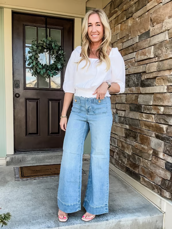 Tummy Control Sailor Wide Leg Trouser(Buy 2 Free Shipping & Get 10% Off)