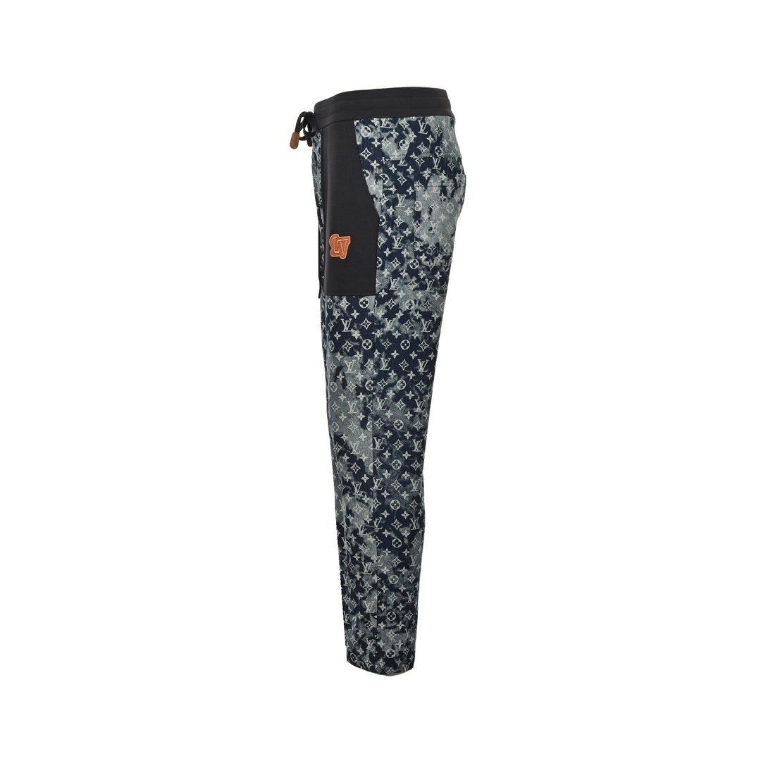 Louis Vuitton Printed Denim Patchwork Large Pocket Trousers