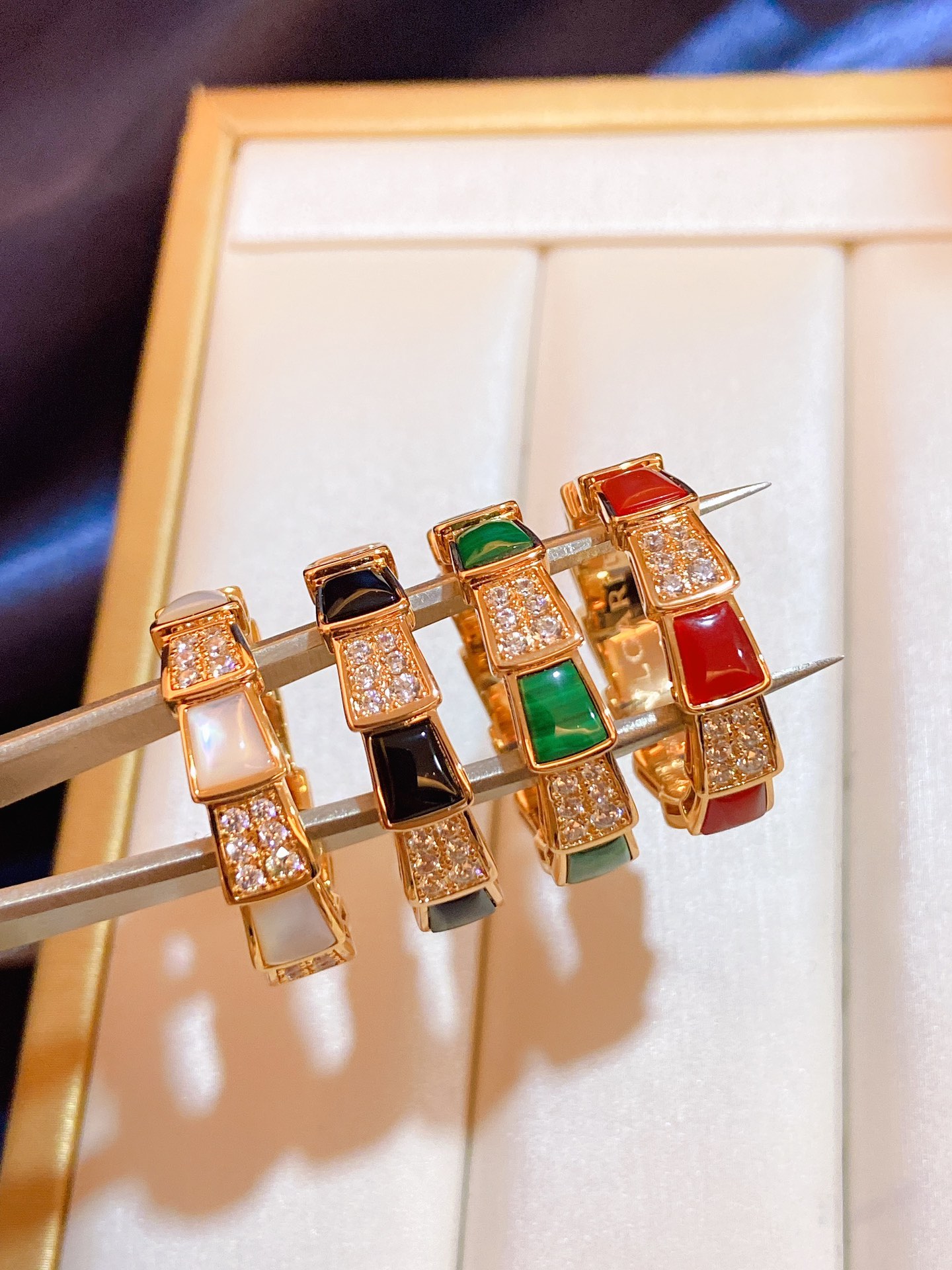 Bulgari White Mother of Pearl Ring