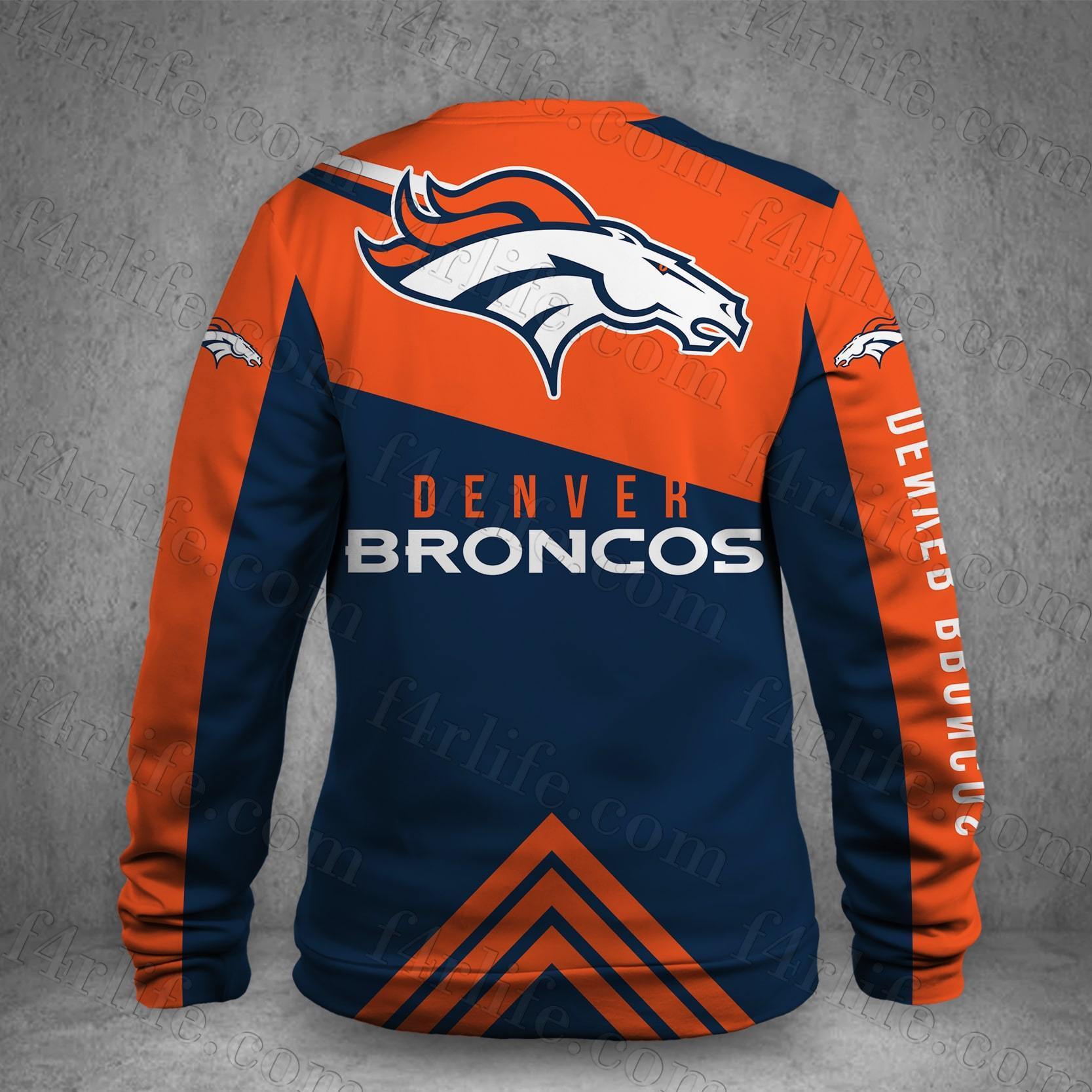 DENVER BRONCOS LOVE HOODIE 3D VIP 8