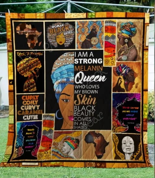 Melanin Queen Quilt Blanket