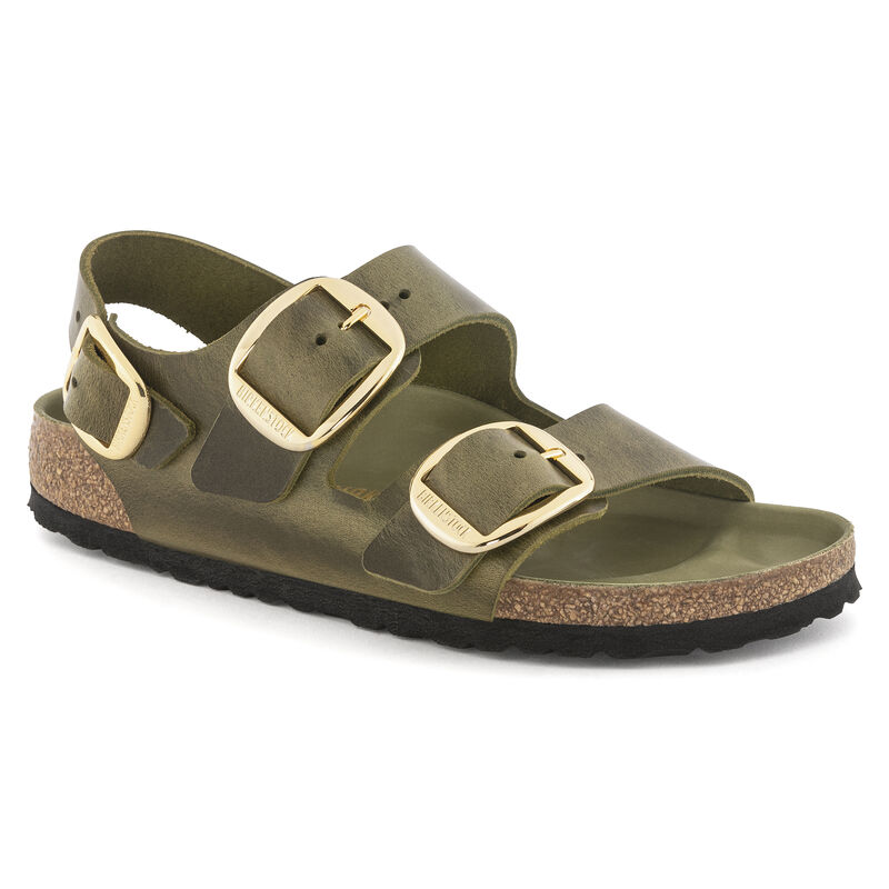 Milano Big Buckle Oiled Leather B-80814