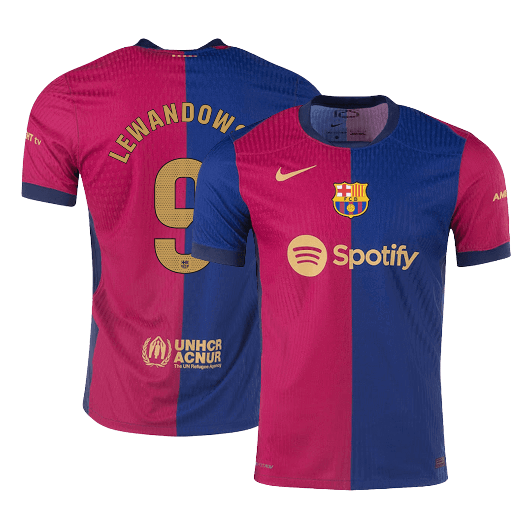 Player Edition LEWANDOWSKI #9 Barcelona Football Shirt 2024/25