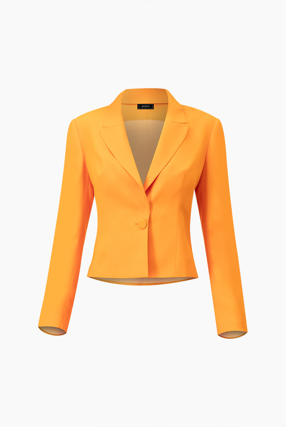 Saco naranja con un boton frontal