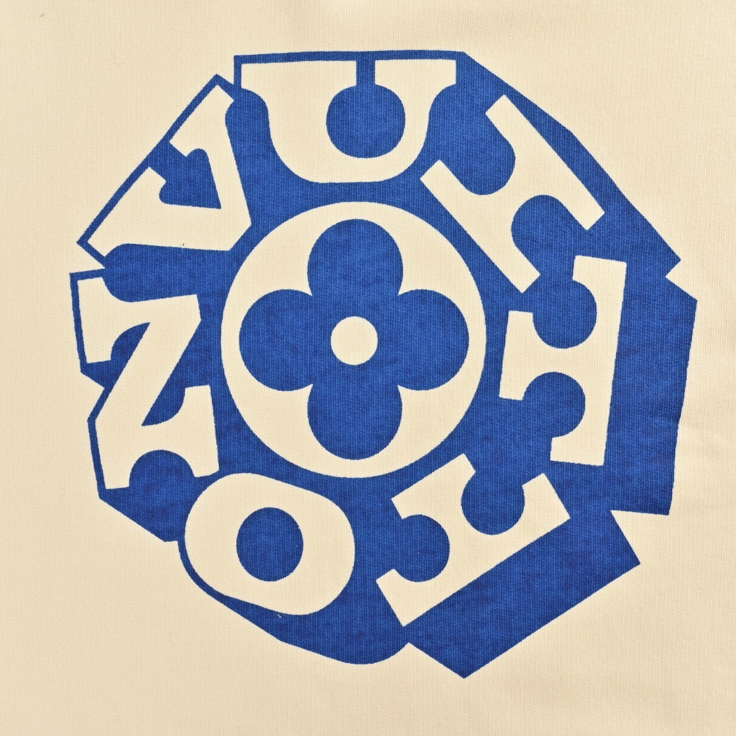 Louis Vuitton 25Fw Blue Circle Print Hoodie