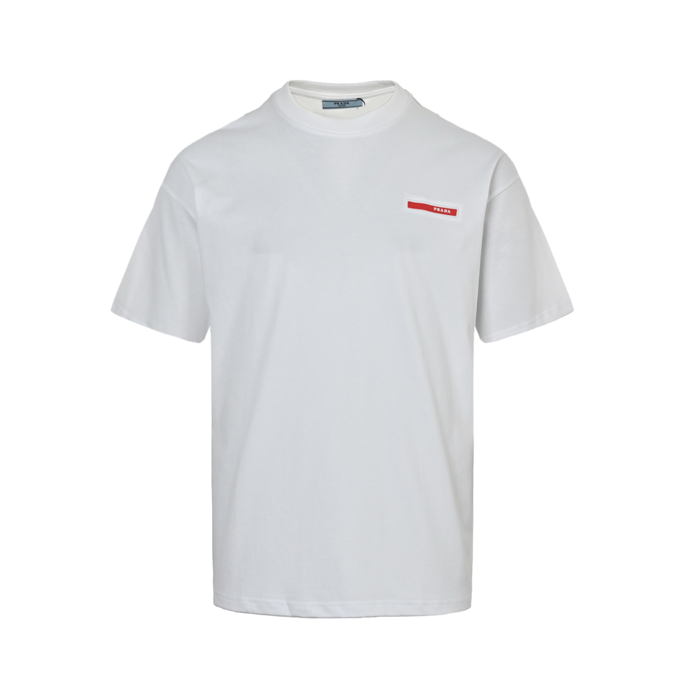 Prada 25ss classic red silicone trim short sleeve