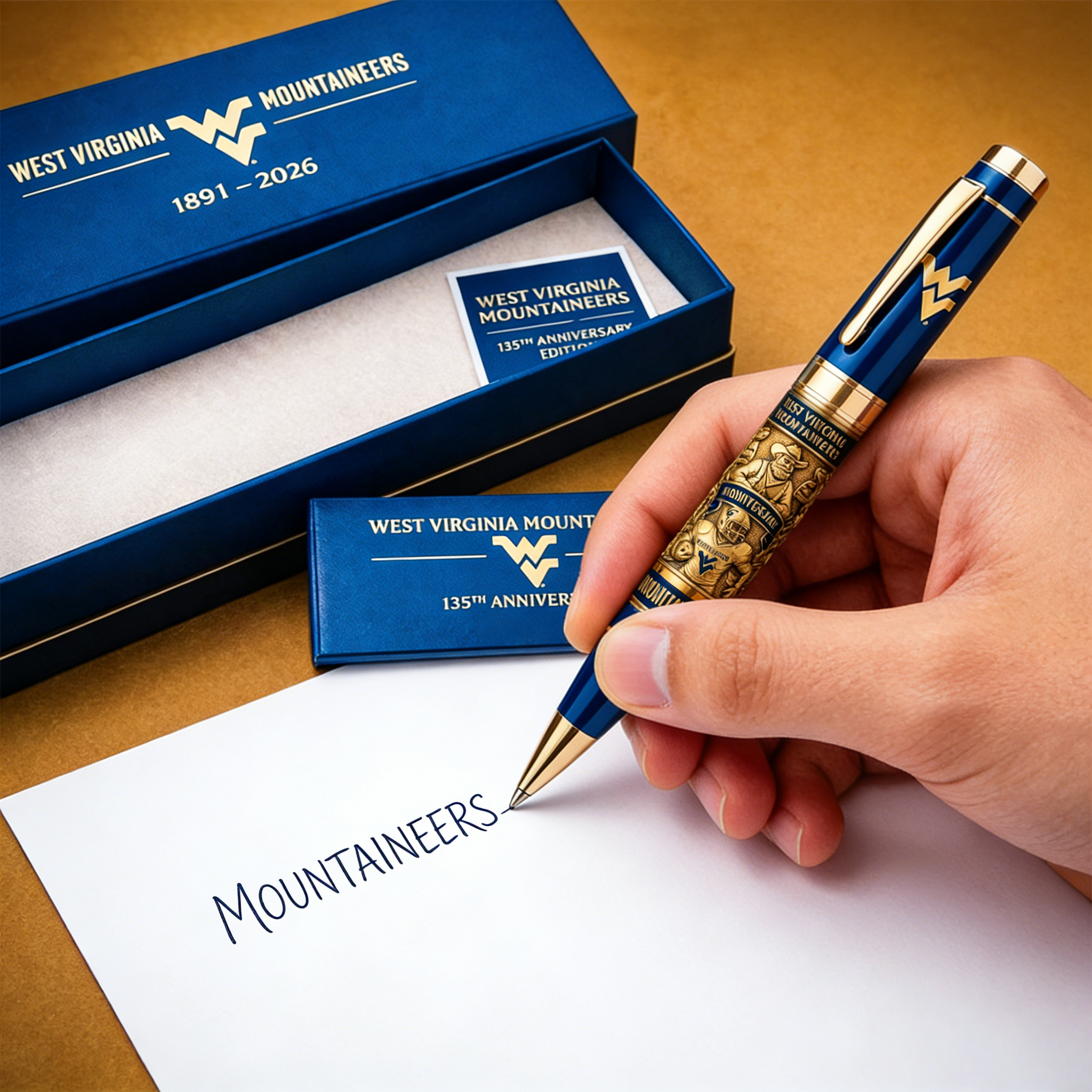 West Virginia Mountaineers 135th Anniversary Commemorative Pen (1891–2026)