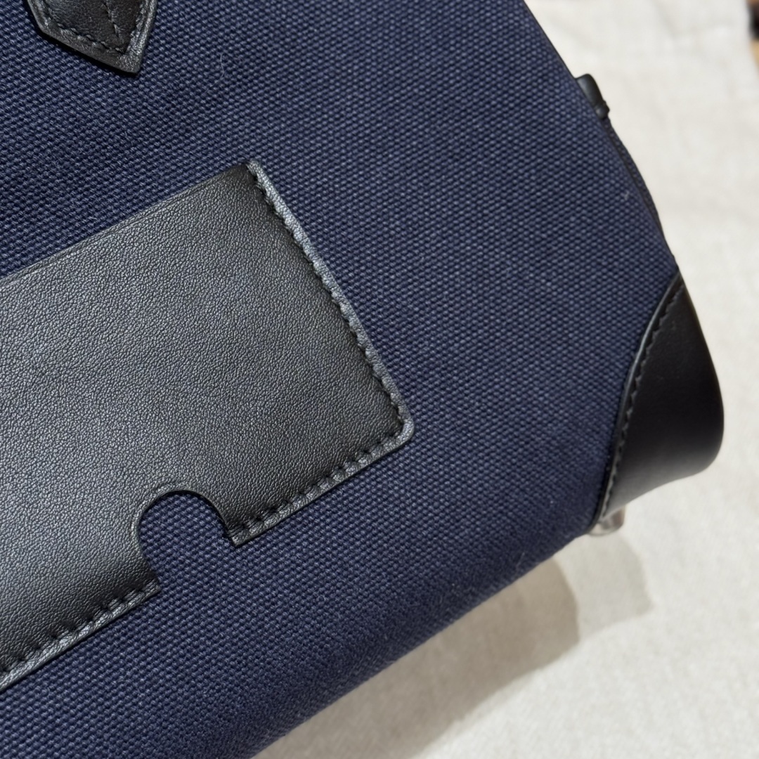 Hermes Birkin cargo 7UBlue navy89noir handbag (handmade to order)