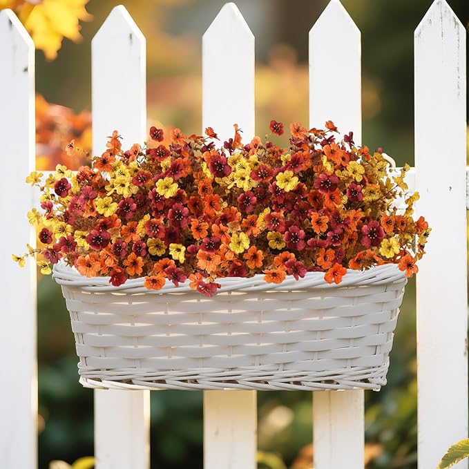 🏆Flash Sale⚡Artificial Fake Fall Plants Flowers for Outdoor Outside Decoration- UV resistant, Waterproof, Windproof