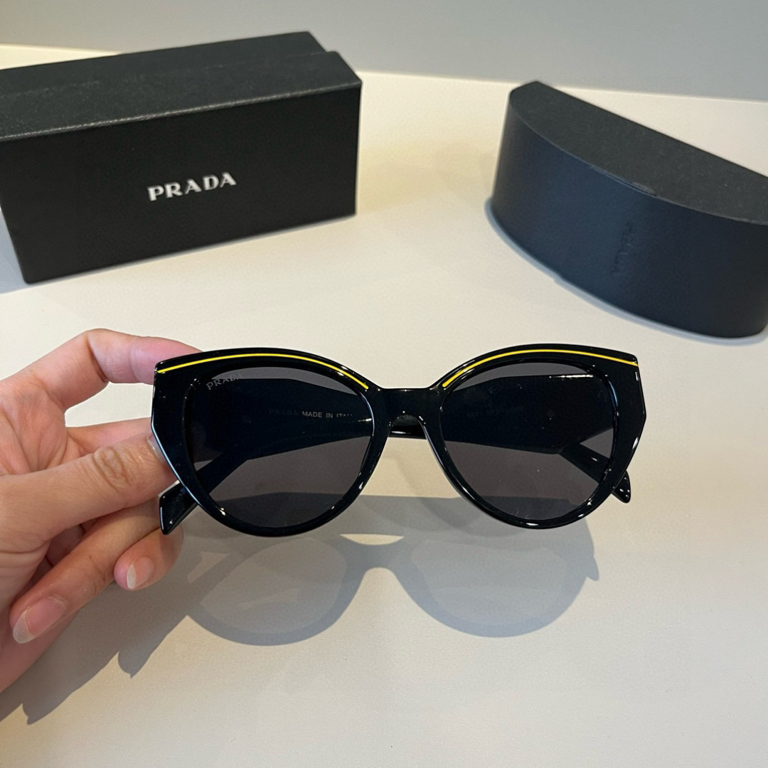 Prada round frame sunglasses