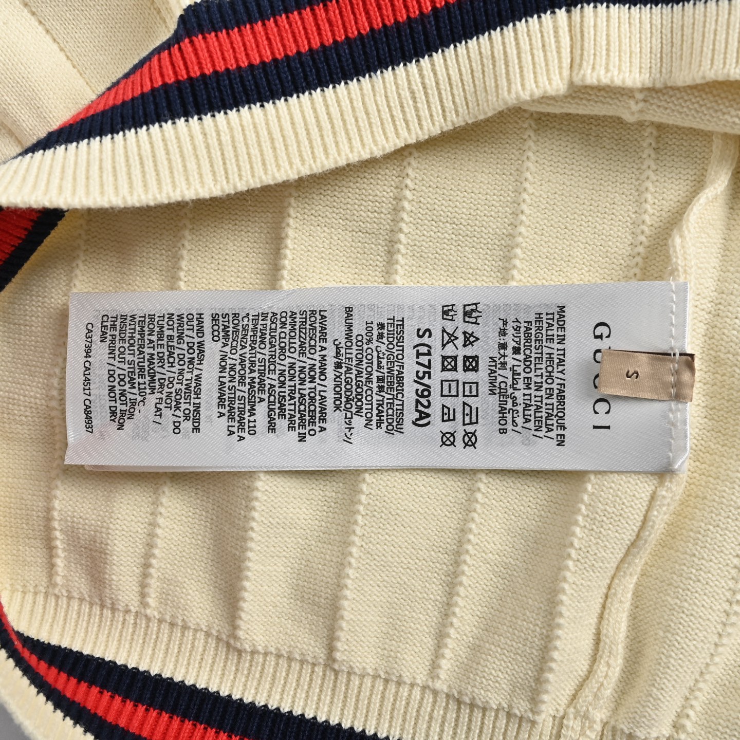Gucci 25ss Pocket Embroidery Knitted Polo Short Sleeve