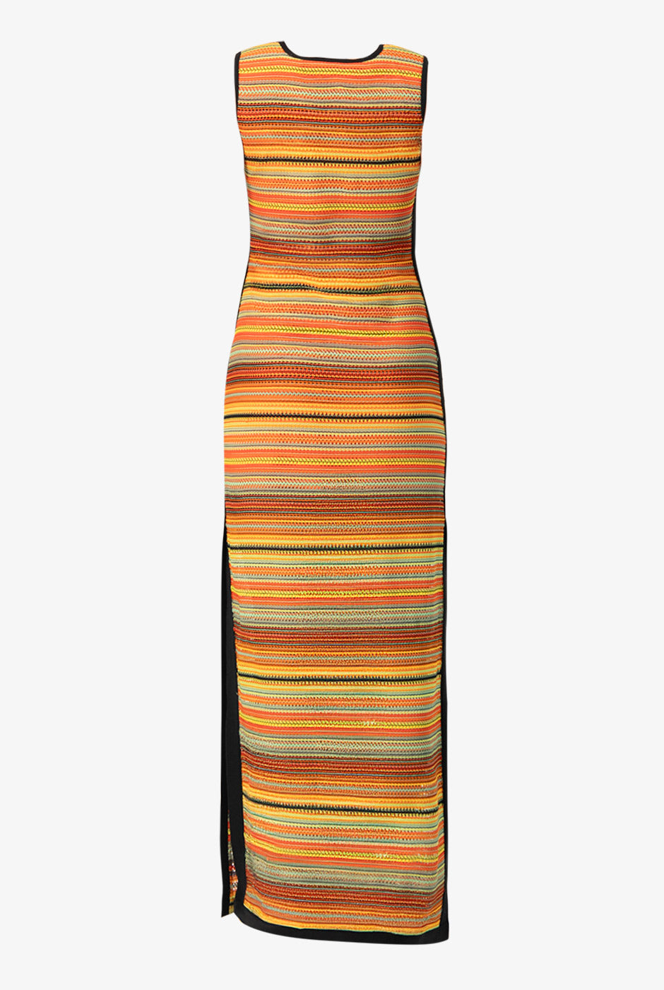 Maxi vestido tejido sin mangas