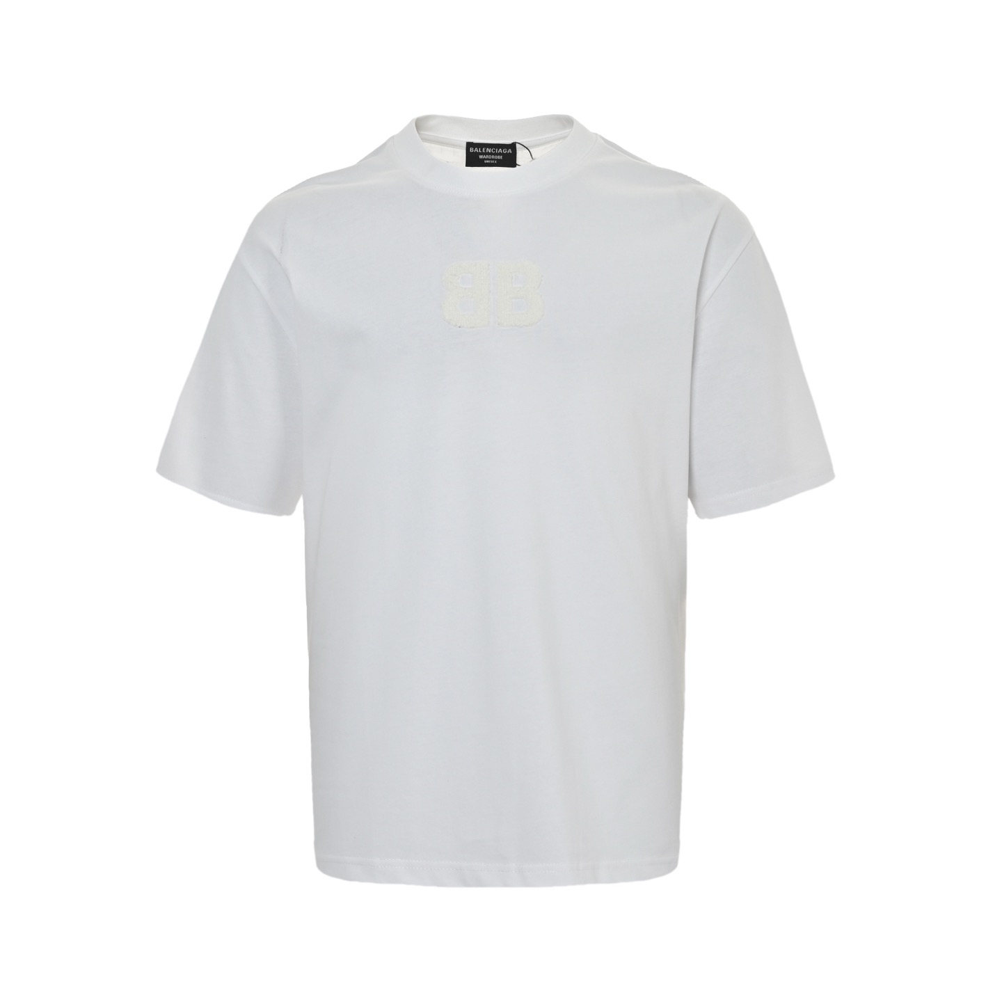 Balenciaga 25ss double B towel embroidered short sleeves