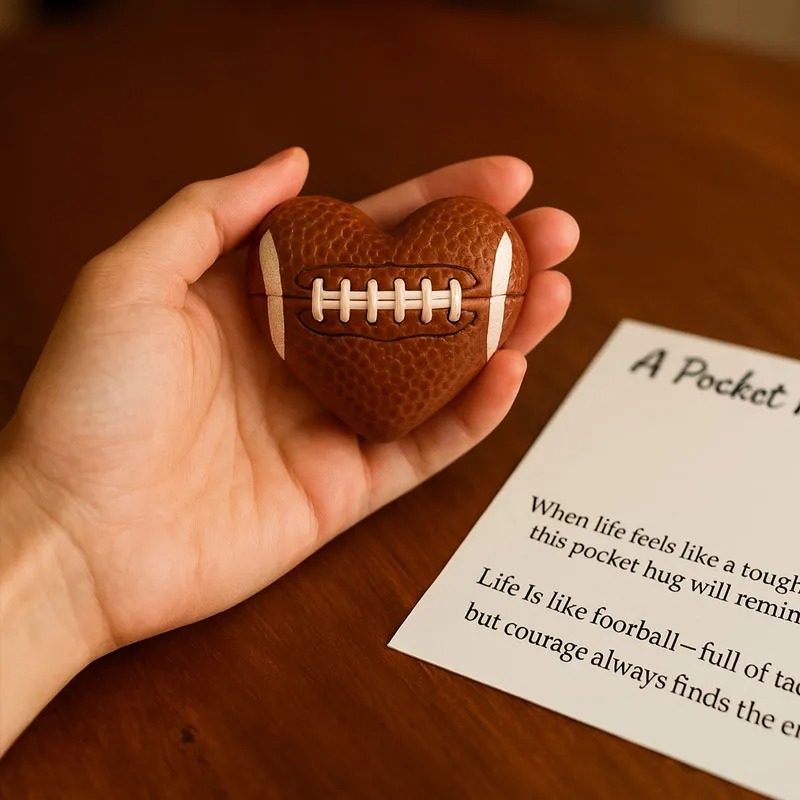 Handmade American Football Pocket Hug with Gift Card