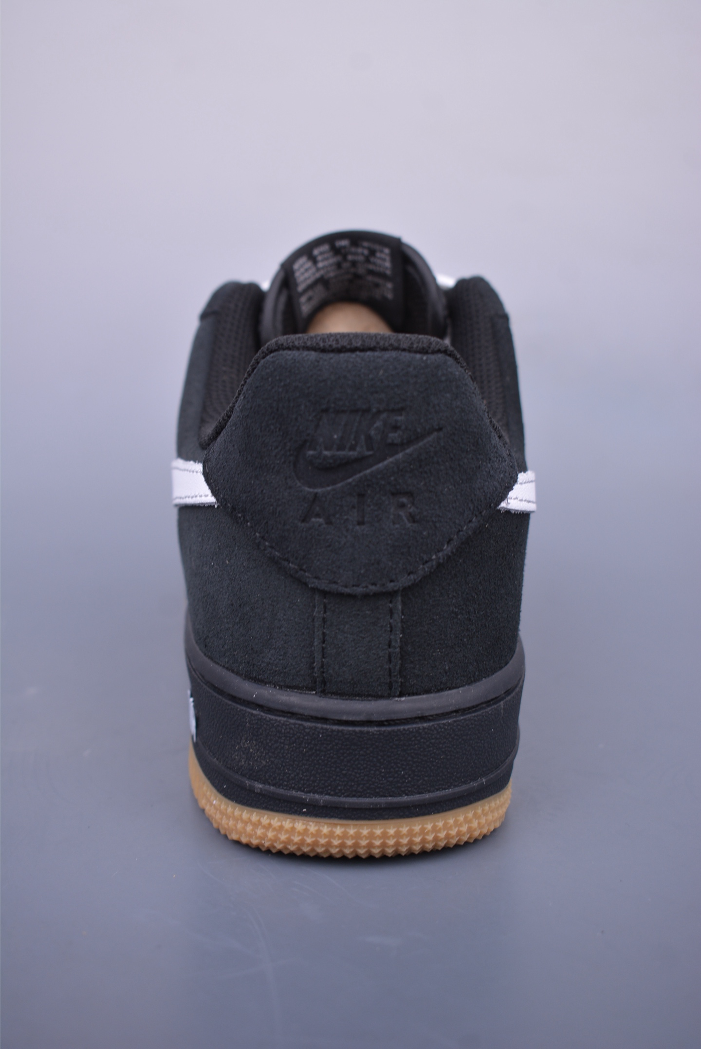 CDG x Nike Air Force 1 07 Low Sneakers Raw Rubber Black and White IB6388-004