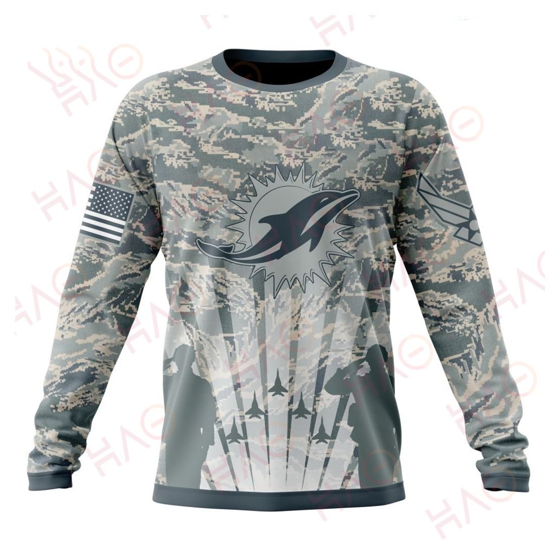 MIAMI DOLPHINS 3D HOODIE US AIR FORCE