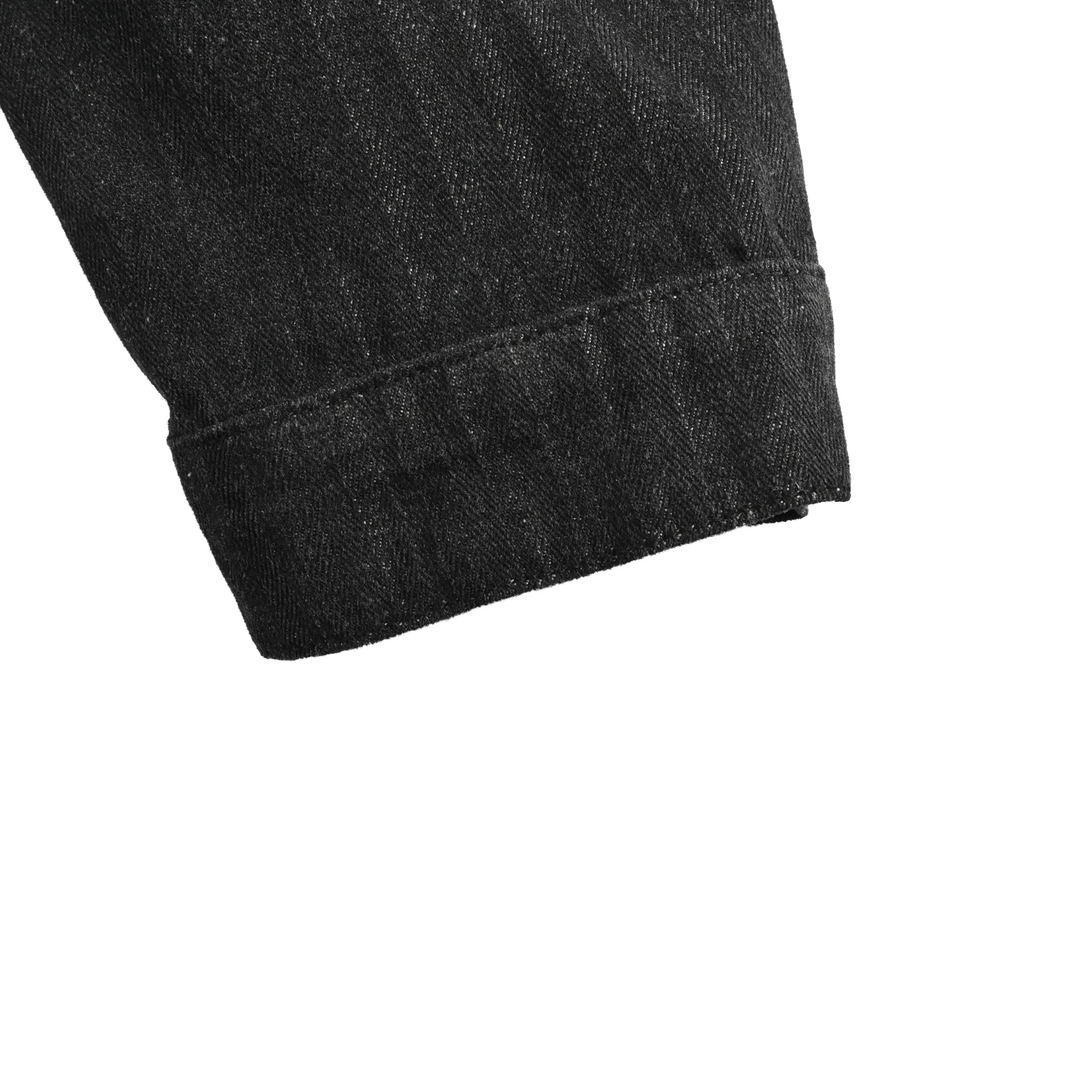Prada 25Fw triangle logo washed denim jacket