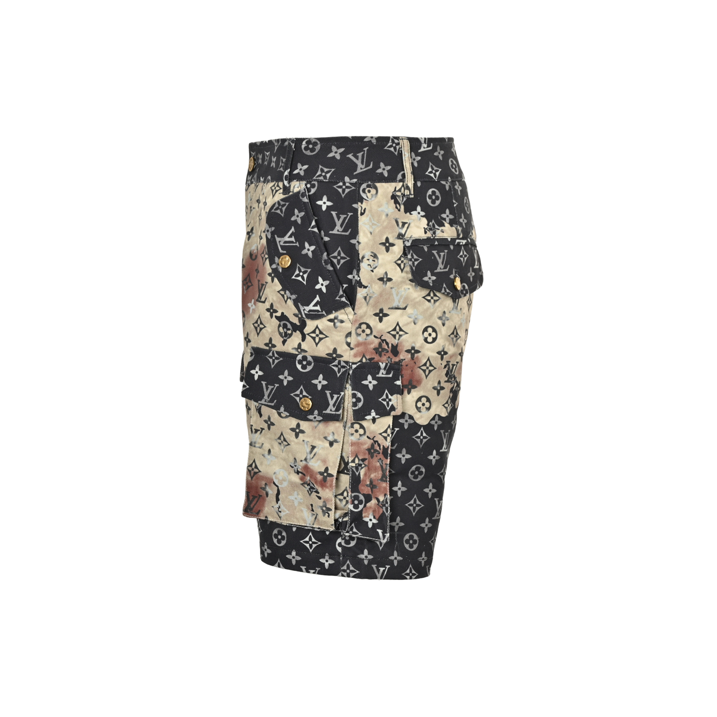 Louis Vuitton all over printed denim shorts