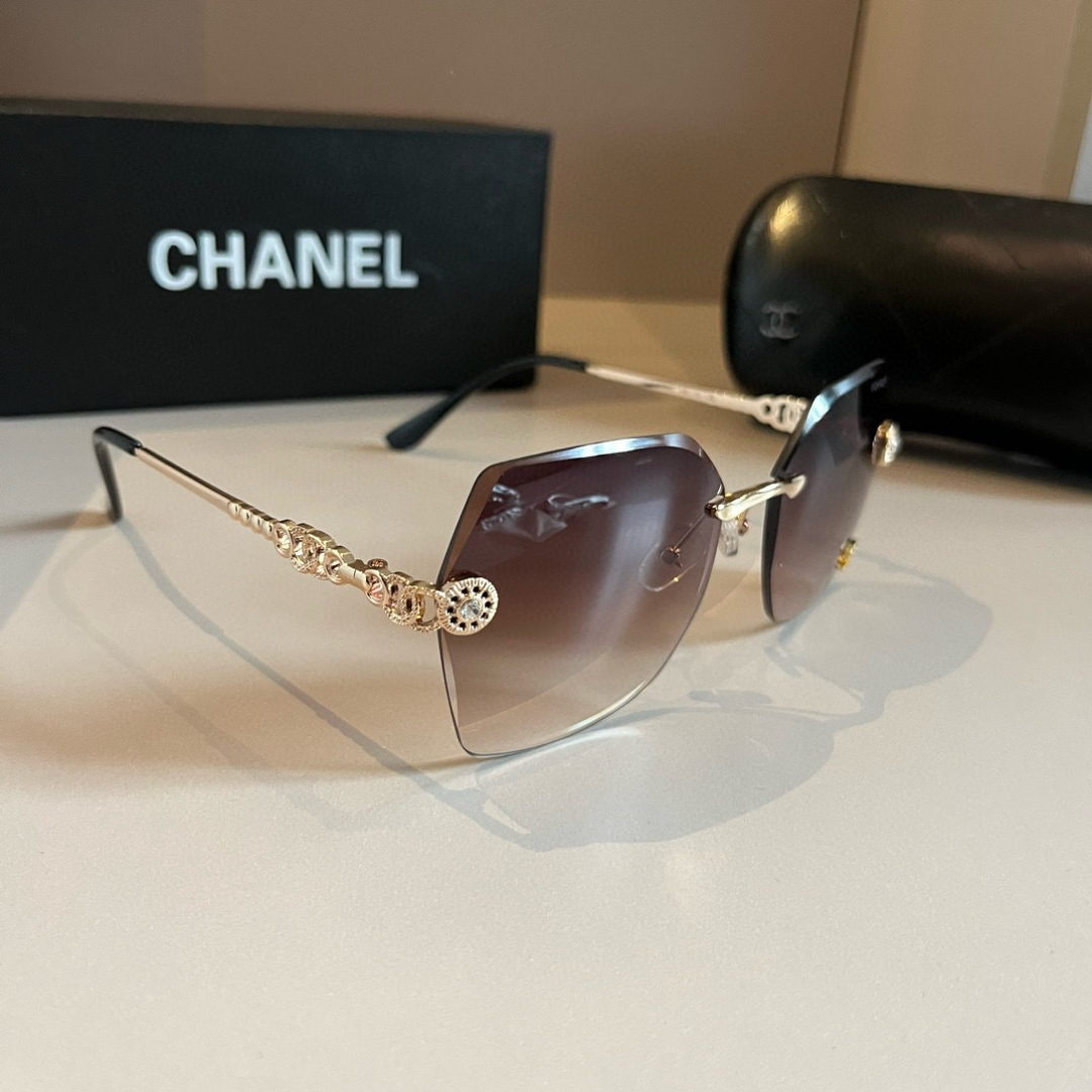 Chanel rimless sunglasses