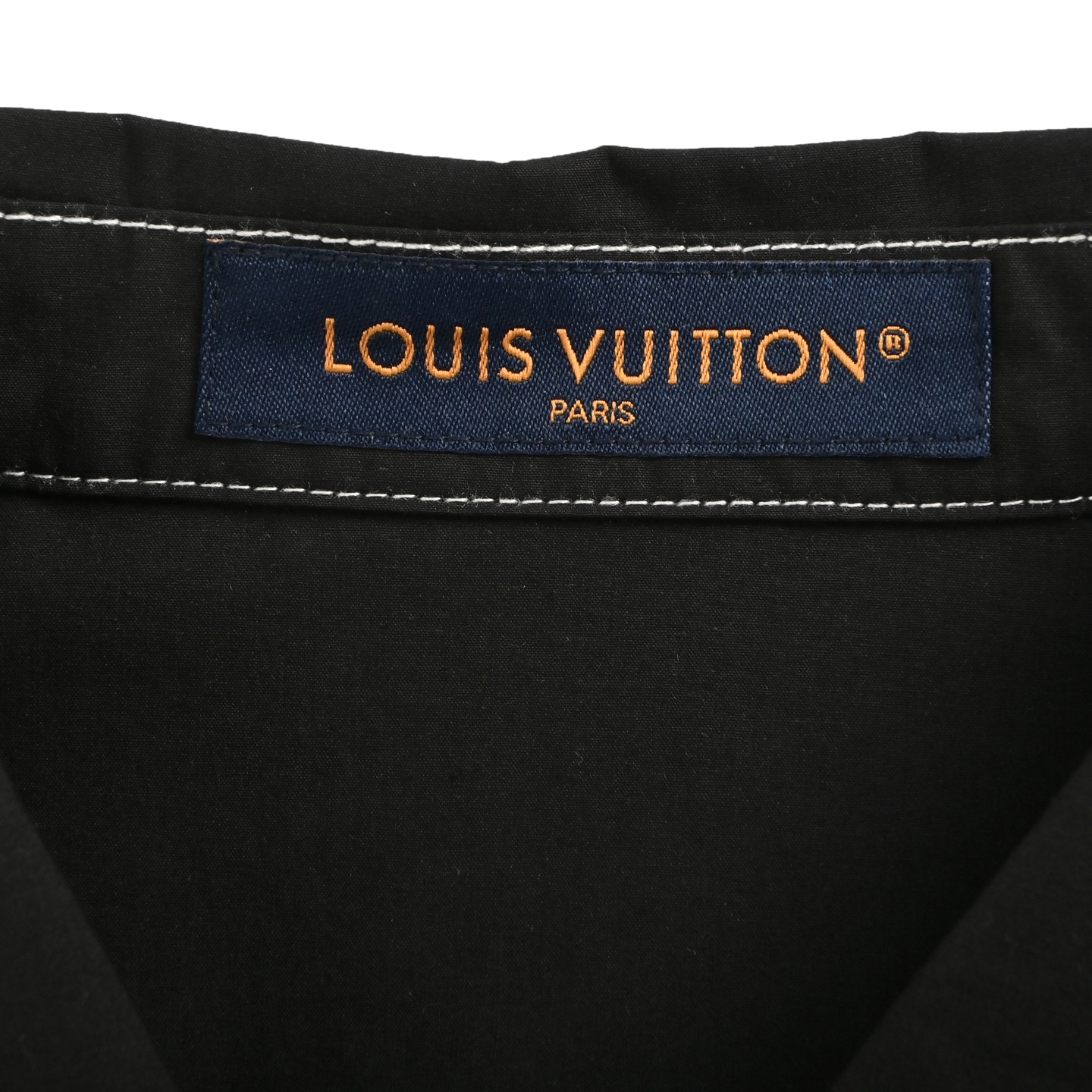 Louis Vuitton 25ss dice lettering embroidered short sleeve shirt