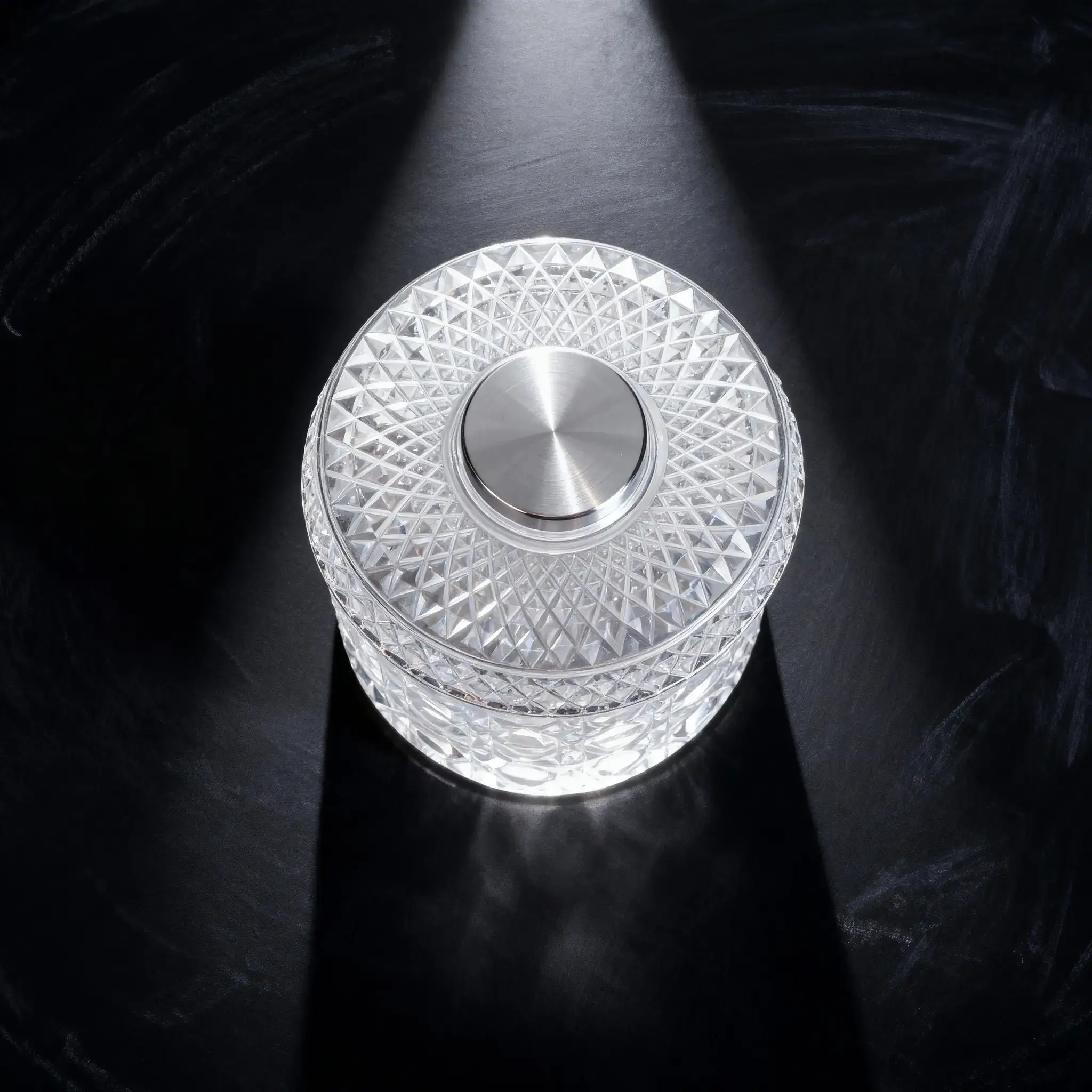 Luxury 360° Stress Relief Spinning Crystal Glass
