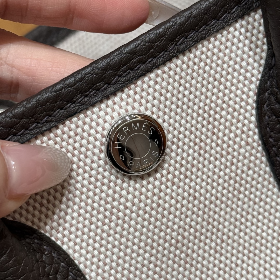Hermès Garden party mini ecrubeigeebene handbag (handmade to order)