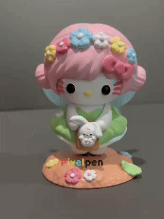 Doll Hello kitty elf 3D three-dimensional will rotate decorative ornaments
