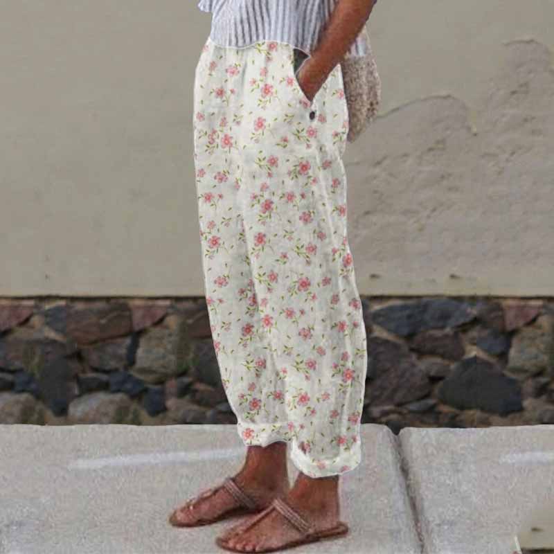 Cottage Floral Comfy Casual Pants
