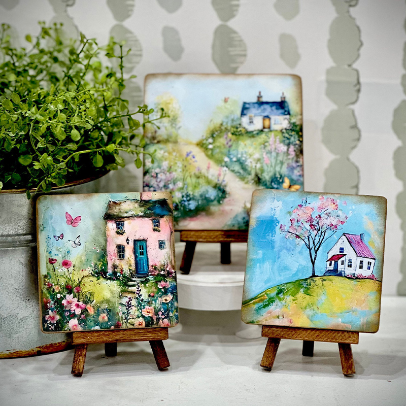Spring Cottage Wood Signs