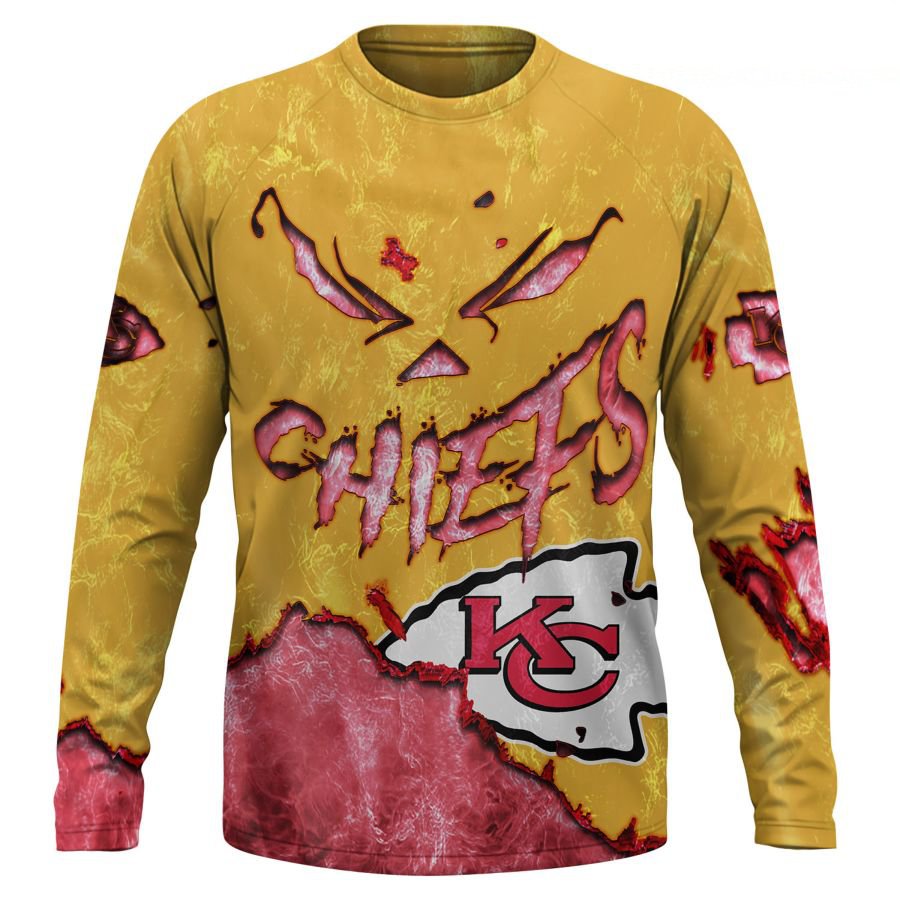 KANSAS CITY CHIEFS 3D HOODIE HALLOWEEN001
