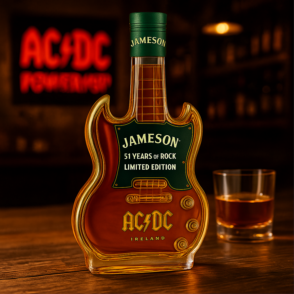 AC⚡DC 51st Anniversary Guitar Bottle