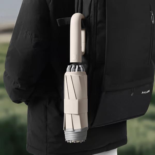 ☂️☂️Buckle umbrella, reflective safety strip, sturdy and windproof, travel-friendly