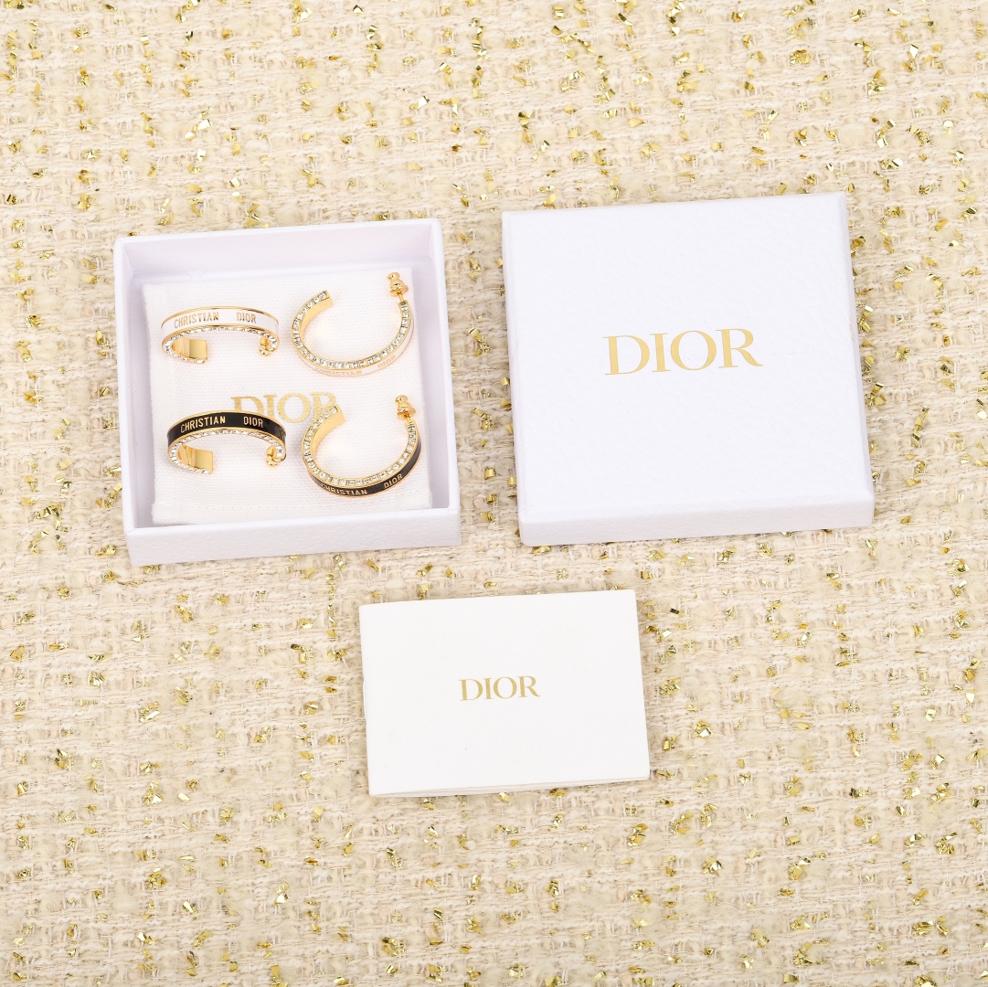 Dior diamond earrings