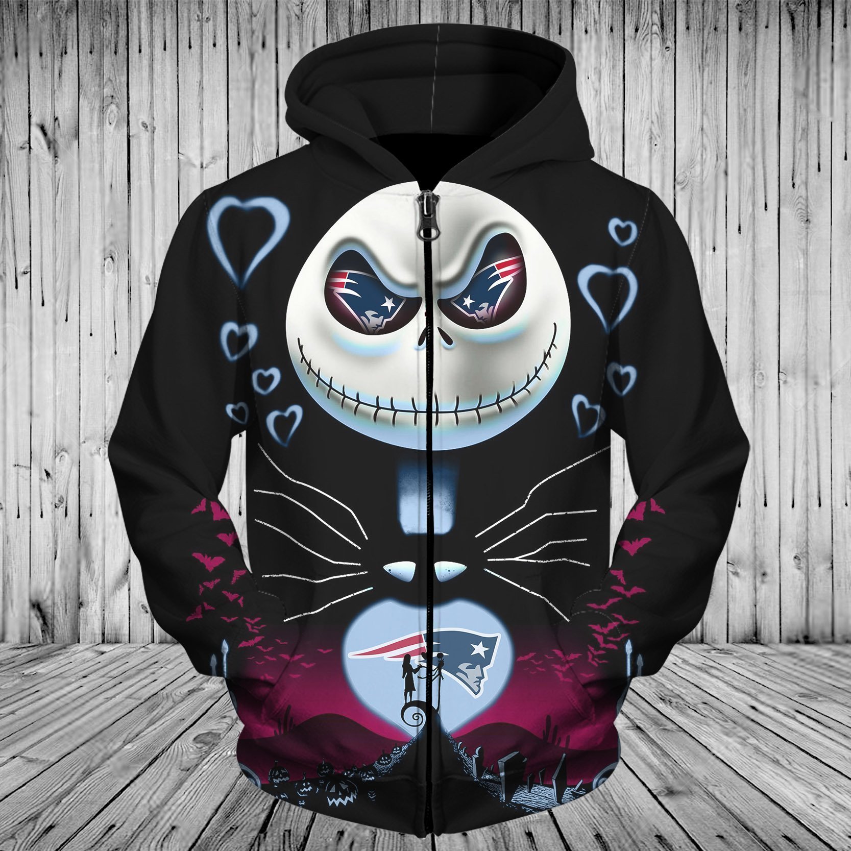 PATRIOTS HOODIE 3D CHR