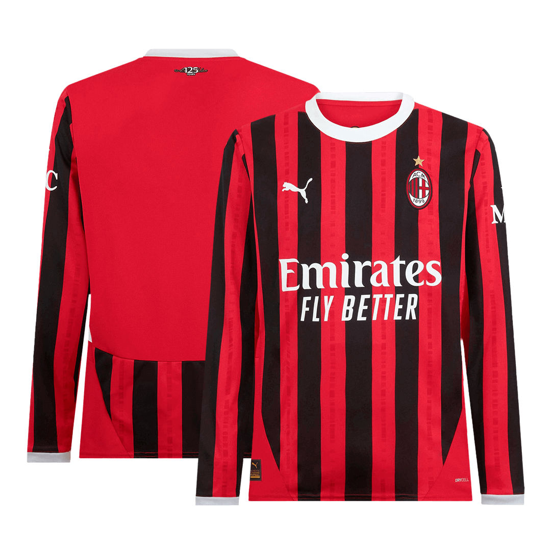 AC Milan long-sleeved home football shirt 2024/25
