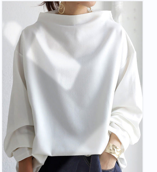 Women's Solid Color Loose-Fit Casual Top